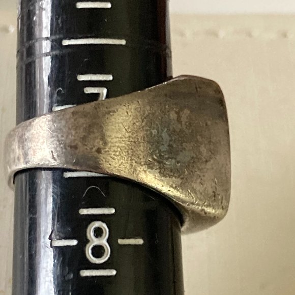 Vintage Peyote Bird amazonite ring in sterling silver setting - Picture 3 of 10